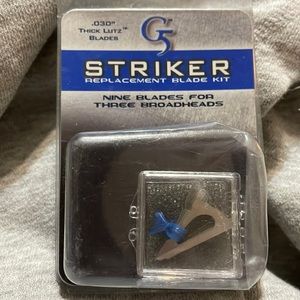 Striker G5 .030” Thick Lutz Blades (9) Blades for Three Broadheads